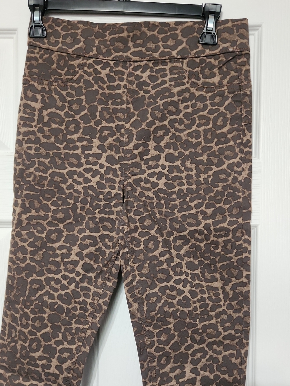 Papaya Denim Brown and Tan Leopard Print Jeggings